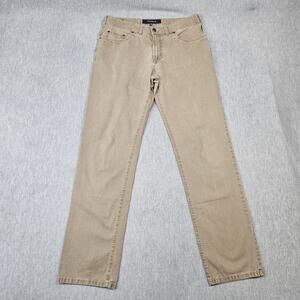 GARDEUR NEVIO1 Jeans Mens 36x34 Beige Regular Fit Stretch